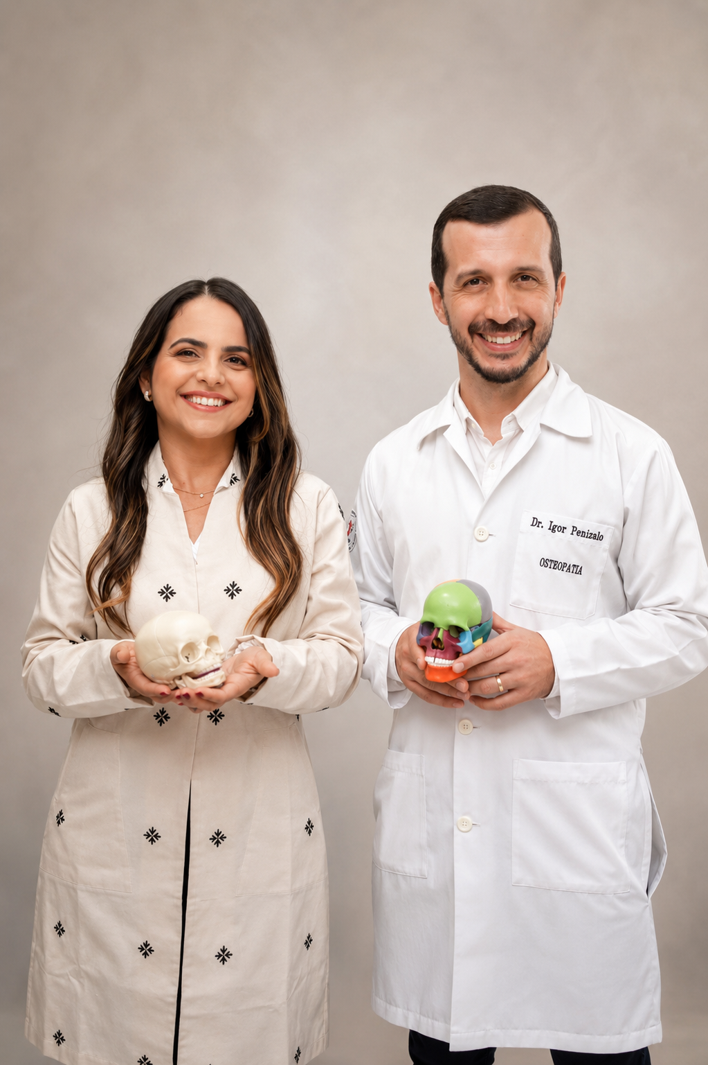 Dra. Glaucia Giron e Dr. Igor Penizolo — equipe da Qualylife Saúde em Juiz de Fora